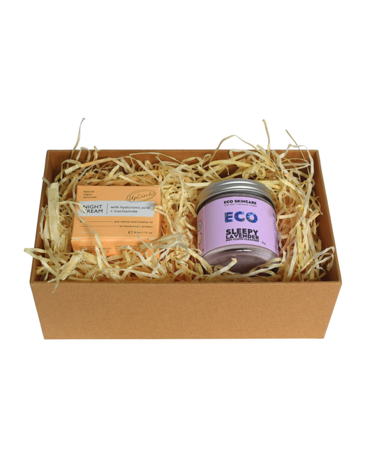 Eco-friendly self-care gift box with sustainable beauty products