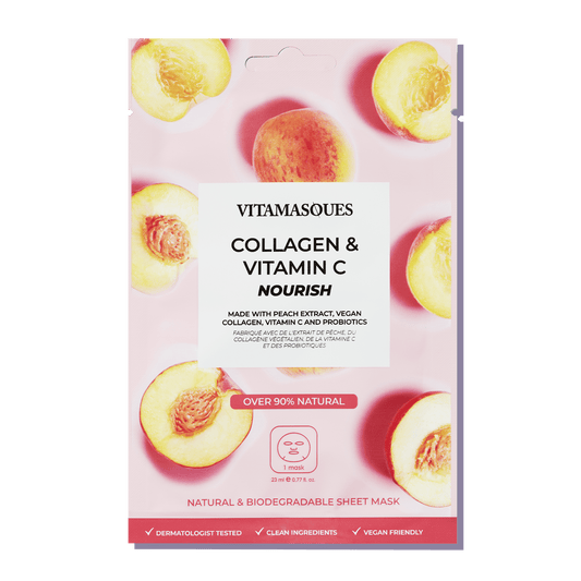 Collagen & Vitamin C Peach Face Sheet Mask