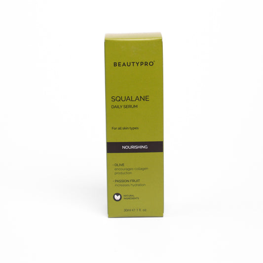 BeautyPro Vegan Squalane Nourishing Daily Serum for deep hydration and glowing skin. Perfect for eco-conscious, cruelty-free skincare routines and sustainable beauty