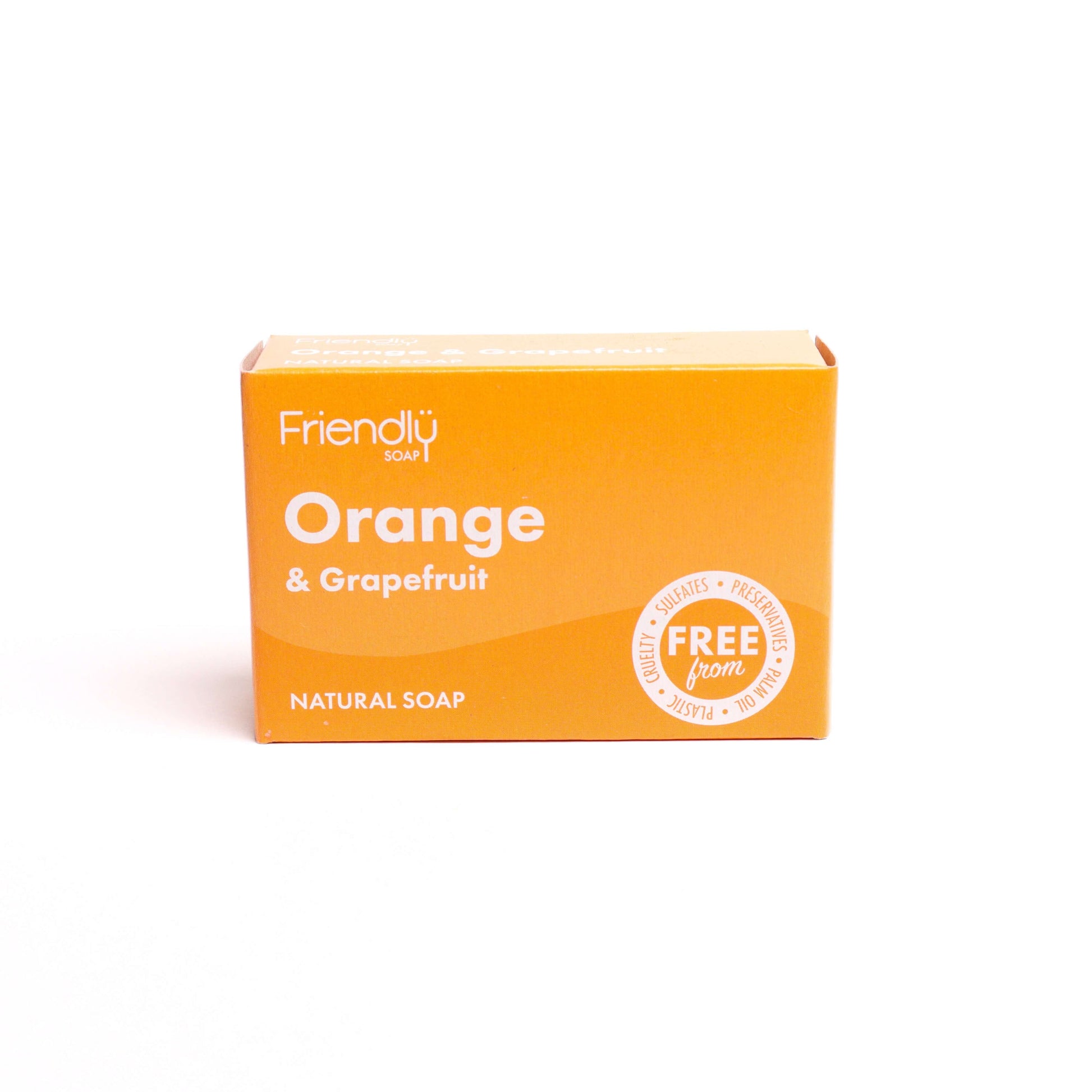 Vegan Orange & Grapefruit Natural Soap Bar – Plastic-Free & Natural. Discover sustainable beauty brands with Eco Skincare.