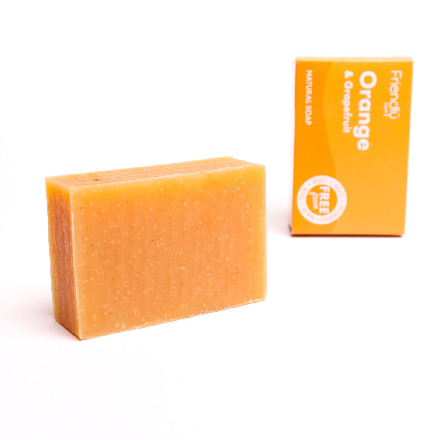 Vegan Orange & Grapefruit Natural Soap Bar – Plastic-Free & Natural. Discover sustainable beauty brands with Eco Skincare.