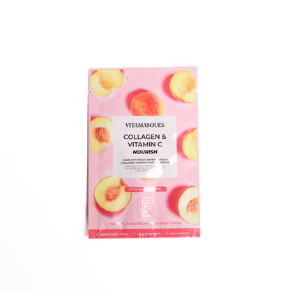 Collagen & Vitamin C Peach Face Sheet Mask